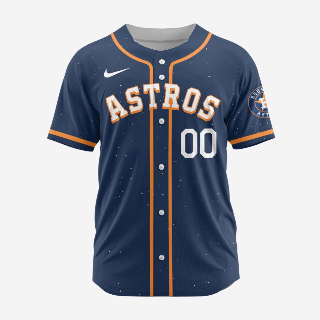 MLB Houston Astros Personalized Alternate Design Concept Baseball Jersey 2404 MLB Houston Astros Personalized Alternate Design Concept Baseball Jersey 2404