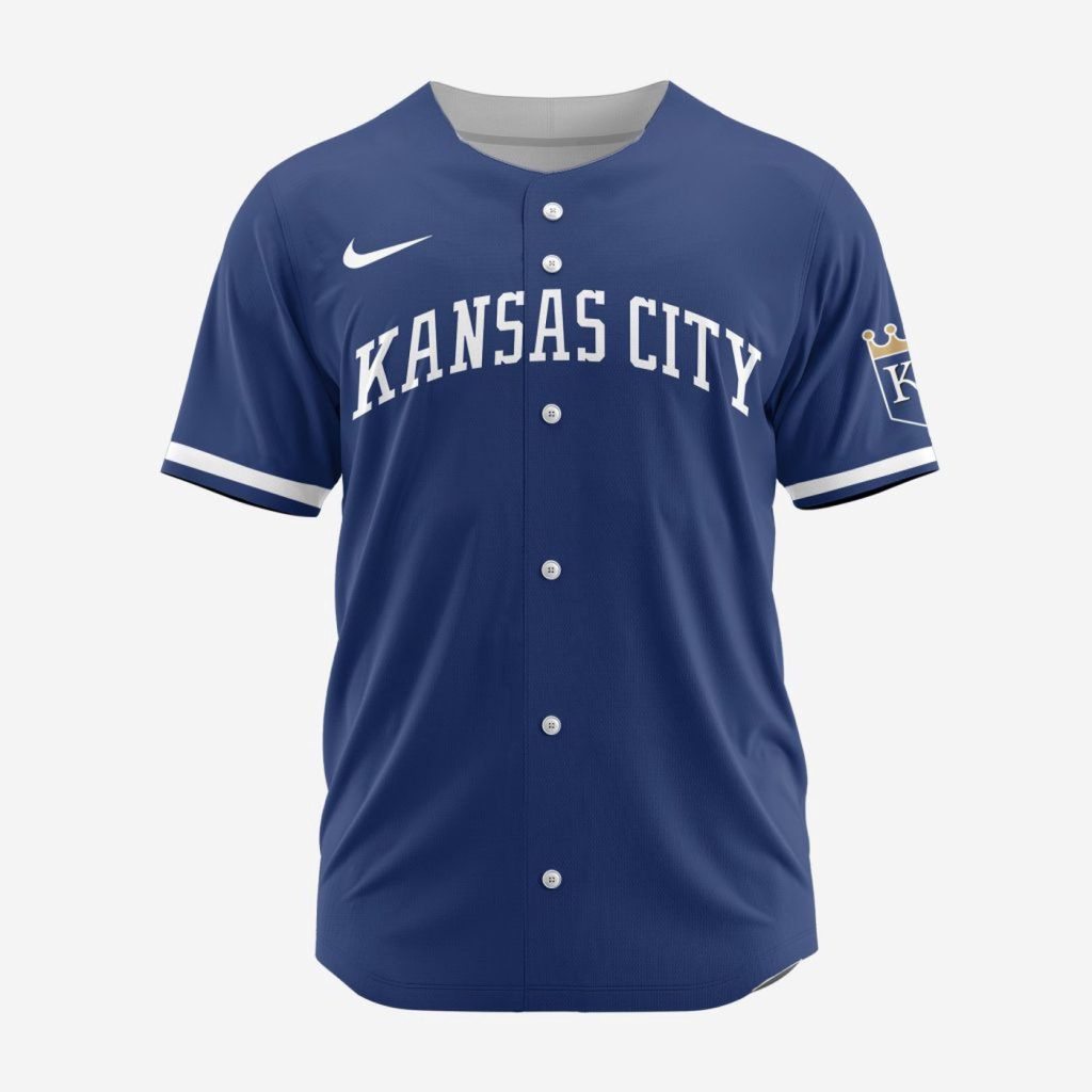 MLB Kansas City Royals Personalized Alternate 02 Baseball Jersey MLB Kansas City Royals Personalized Alternate 02 Baseball Jersey