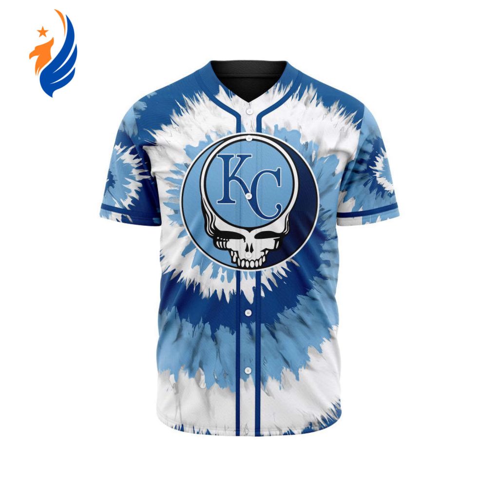 MLB Kansas City Royals Special Grateful Dead Design Baseball Jersey Gift for Men Women MLB Kansas City Royals Special Grateful Dead Design Baseball Jersey Gift for Men Women