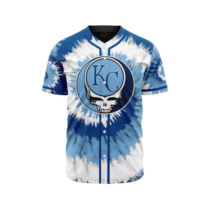 MLB Kansas City Royals Special Grateful Dead Design Baseball Jersey Gift for Men Women