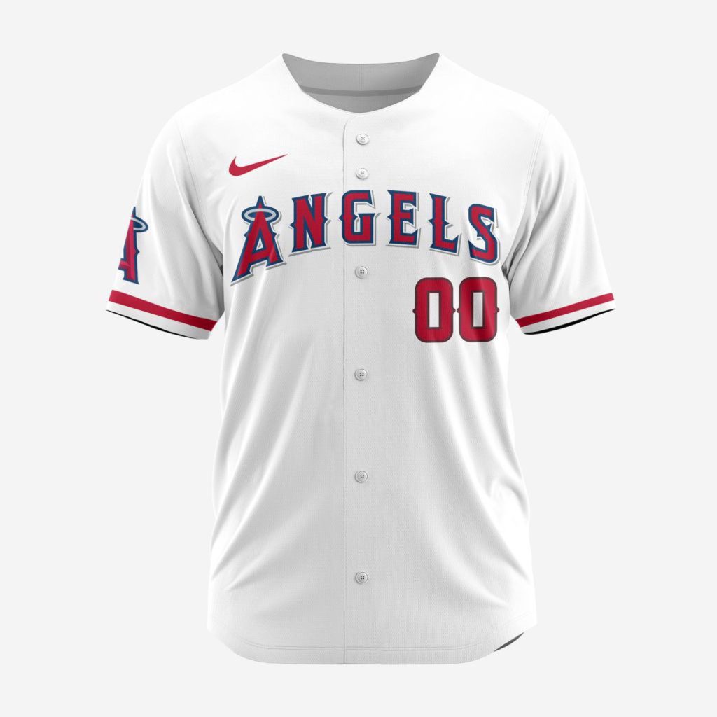 MLB Los Angeles Angels Personalized 2024 Home Baseball Jersey MLB Los Angeles Angels Personalized 2024 Home Baseball Jersey