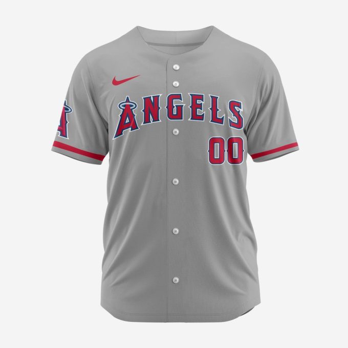 MLB Los Angeles Angels Personalized 2024 Road Baseball Jersey