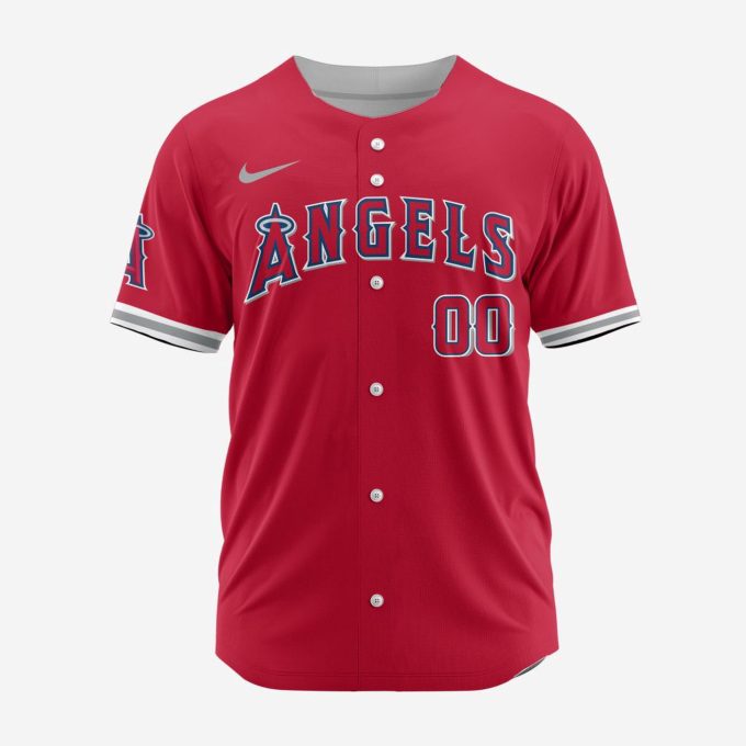 MLB Los Angeles Angels Personalized Alternate Baseball Jersey