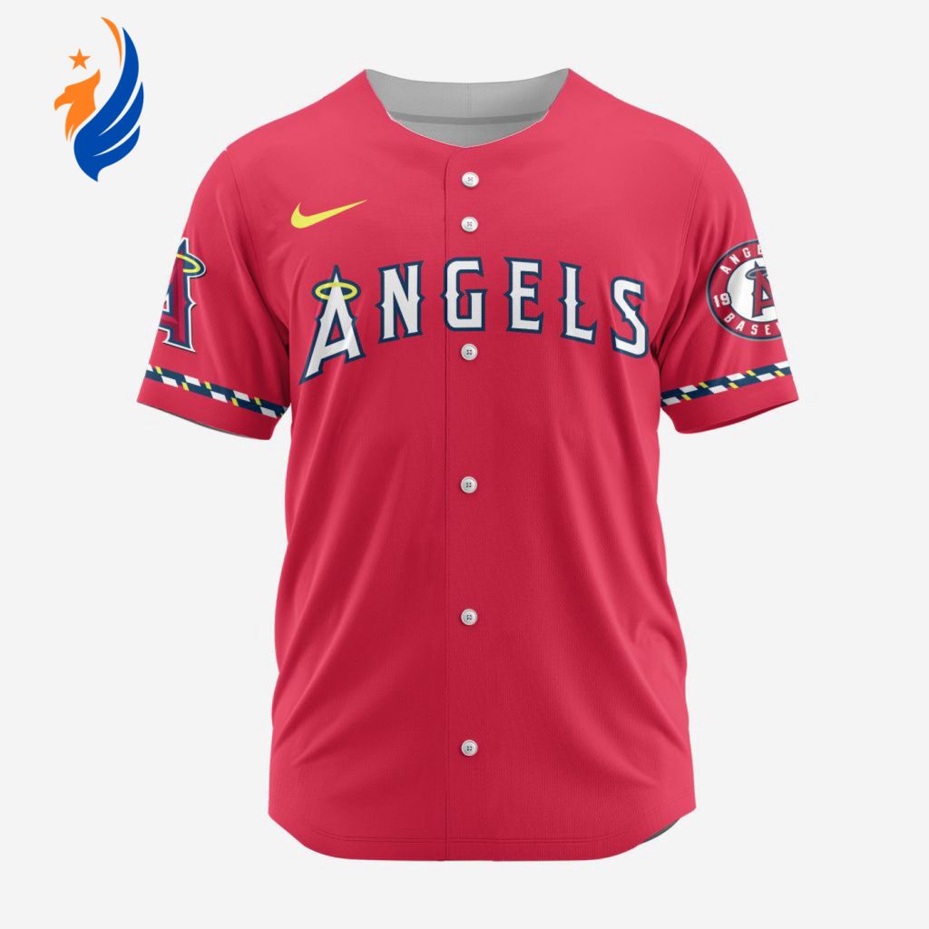 MLB Los Angeles Angels Personalized Alternate Design Concept Baseball Jersey 2402 MLB Los Angeles Angels Personalized Alternate Design Concept Baseball Jersey 2402