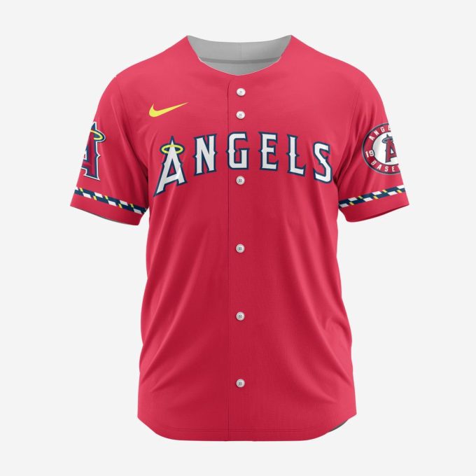 MLB Los Angeles Angels Personalized Alternate Design Concept Baseball Jersey 2402