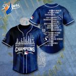 MLB Los Angeles Dodgers 2024 World Series Champions Design Baseball Jersey Gift for Men Women
