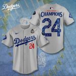 MLB Los Angeles Dodgers 2024 World Series Champions Design Baseball Jersey Gift for Men Women