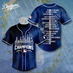 MLB Los Angeles Dodgers 2024 World Series Champions Design Baseball Jersey Gift for Men Women