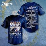 MLB Los Angeles Dodgers 2024 World Series Champions Design Baseball Jersey Gift for Men Women