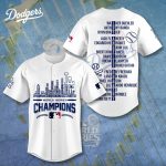 MLB Los Angeles Dodgers 2024 World Series Champions Design Baseball Jersey Gift for Men Women