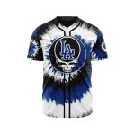 MLB Los Angeles Dodgers Special Grateful Dead Design Baseball Jersey Gift for Men Women MLB Los Angeles Dodgers Special Grateful Dead Design Baseball Jersey Gift for Men Women