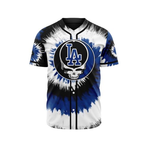 MLB Los Angeles Dodgers Special Grateful Dead Design Baseball Jersey Gift for Men Women