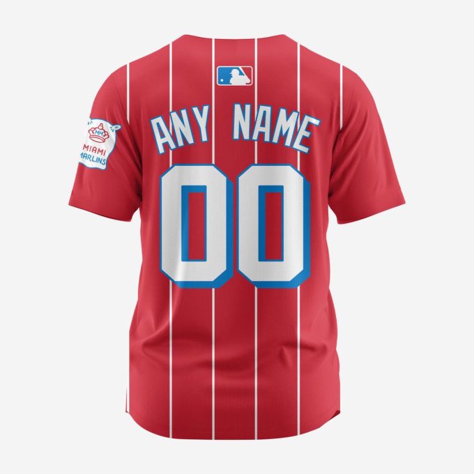 MLB Miami Marlins Personalized 2024 City Connect Baseball Jersey Design