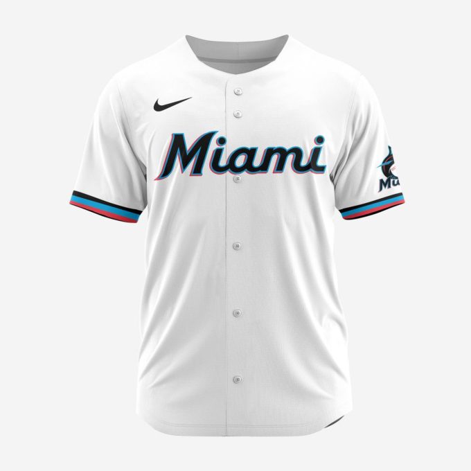 MLB Miami Marlins Personalized 2024 Home Baseball Jersey