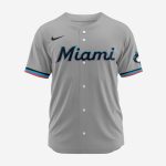 MLB Miami Marlins Personalized 2024 Road Baseball Jersey