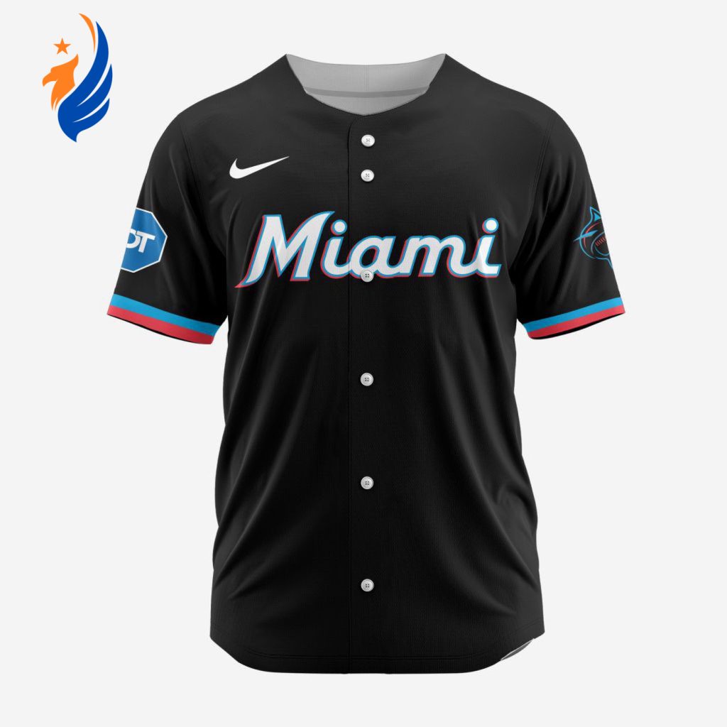 MLB Miami Marlins Personalized Alternate Baseball Jersey MLB Miami Marlins Personalized Alternate Baseball Jersey