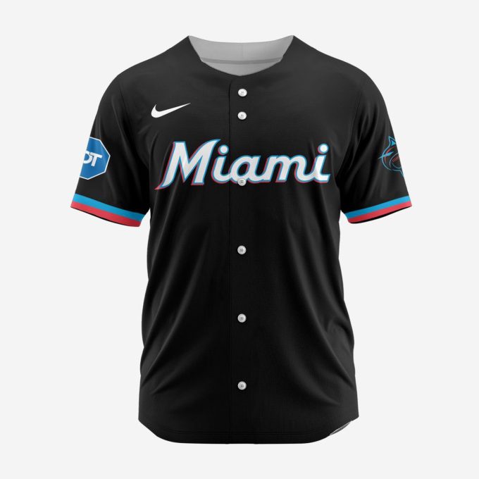 MLB Miami Marlins Personalized Alternate Baseball Jersey