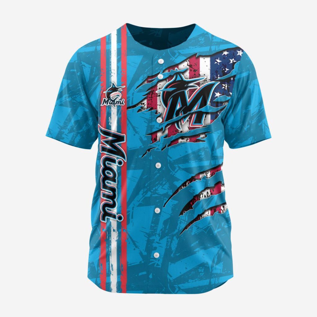MLB Miami Marlins Special Design Baseball Jersey Gift for Men Women MLB Miami Marlins Special Design Baseball Jersey Gift for Men Women