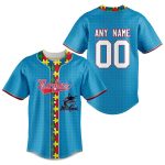 MLB Miami Marlins Specialized Baseball Jersey Fearless Aganst Autism Gift for Men Women MLB Miami Marlins Specialized Baseball Jersey Fearless Aganst Autism Gift for Men Women