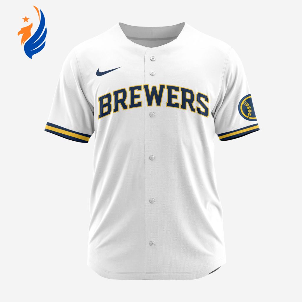 MLB Milwaukee Brewers Personalized 2024 Home Baseball Jersey MLB Milwaukee Brewers Personalized 2024 Home Baseball Jersey
