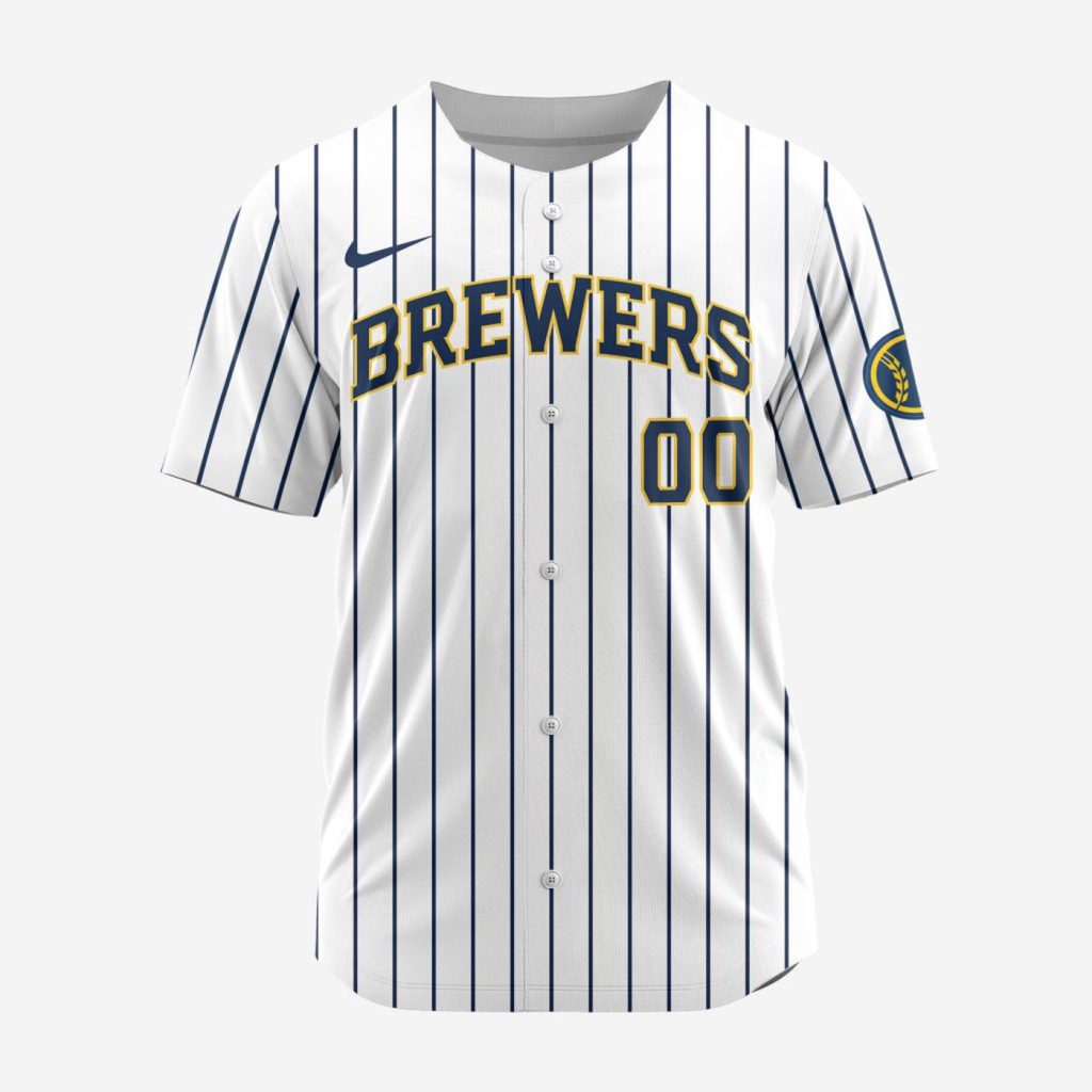 MLB Milwaukee Brewers Personalized Alternate Baseball Jersey MLB Milwaukee Brewers Personalized Alternate Baseball Jersey