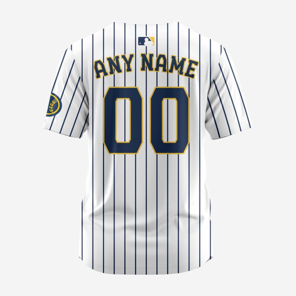 MLB Milwaukee Brewers Personalized Alternate Baseball Jersey MLB Milwaukee Brewers Personalized Alternate Baseball Jersey
