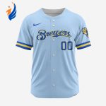 MLB Milwaukee Brewers Personalized Alternate Design Concept Baseball Jersey 2402 MLB Milwaukee Brewers Personalized Alternate Design Concept Baseball Jersey 2402