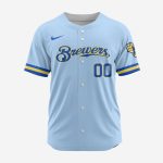 MLB Milwaukee Brewers Personalized Alternate Design Concept Baseball Jersey 2402 MLB Milwaukee Brewers Personalized Alternate Design Concept Baseball Jersey 2402