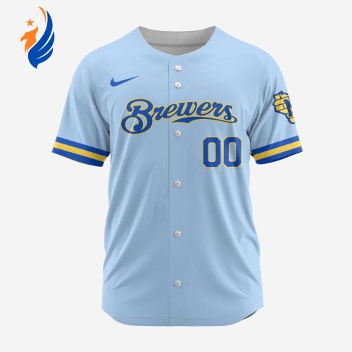 MLB Milwaukee Brewers Personalized Alternate Design Concept Baseball Jersey 2402