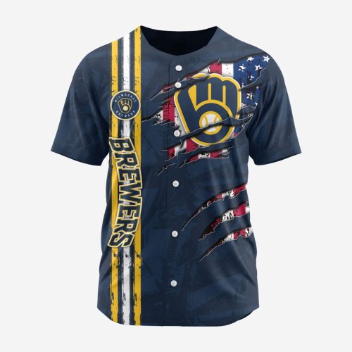 MLB Milwaukee Brewers Special Design Baseball Jersey Gift for Men Women