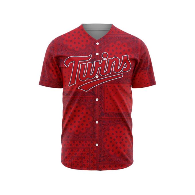 MLB Minnesota Twins Special Paisley Design Baseball Jersey Gift for Men Women