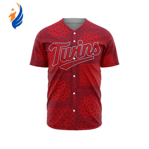MLB Minnesota Twins Special Paisley Design Baseball Jersey Gift for Men Women