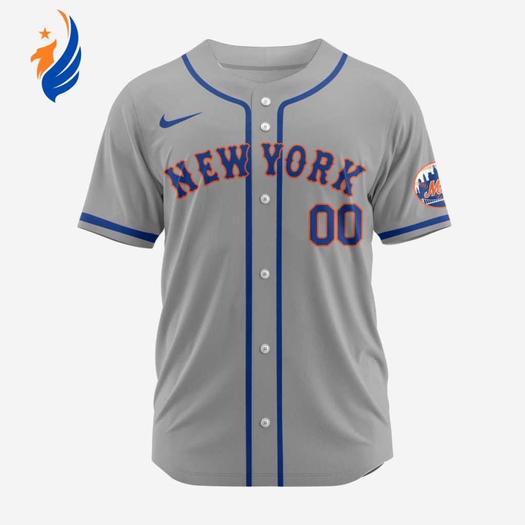 MLB New York Mets Personalized 2024 Road Baseball Jersey MLB New York Mets Personalized 2024 Road Baseball Jersey