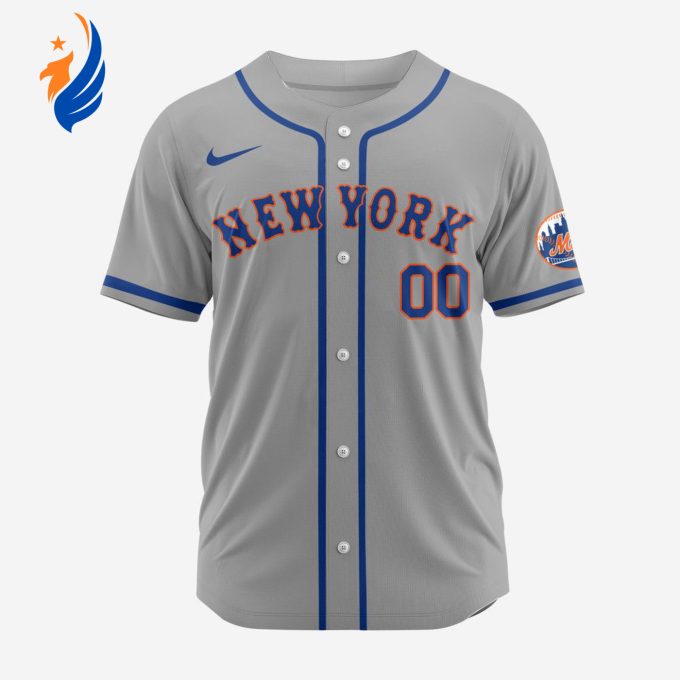 MLB New York Mets Personalized 2024 Road Baseball Jersey