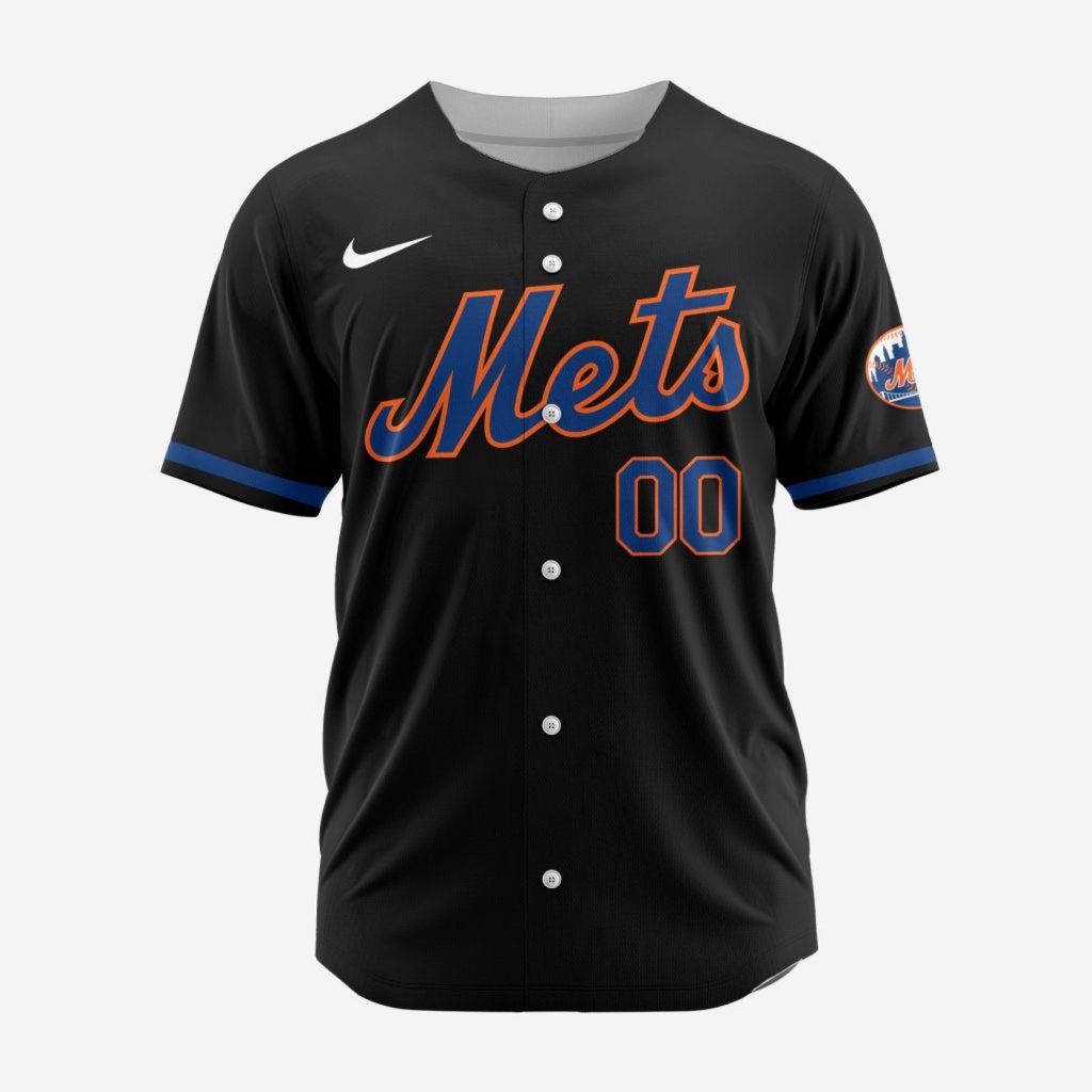 MLB New York Mets Personalized Alternate 02 Baseball Jersey MLB New York Mets Personalized Alternate 02 Baseball Jersey