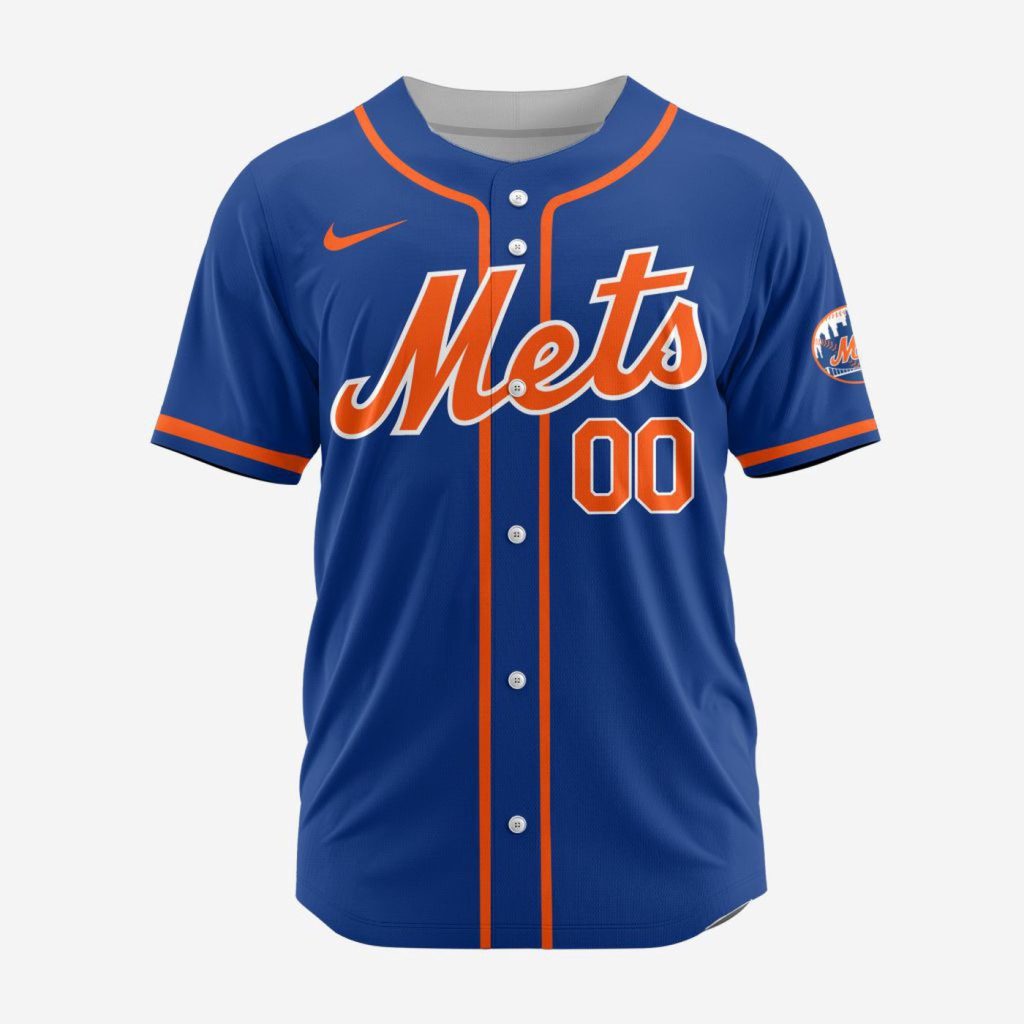 MLB New York Mets Personalized Alternate Baseball Jersey MLB New York Mets Personalized Alternate Baseball Jersey