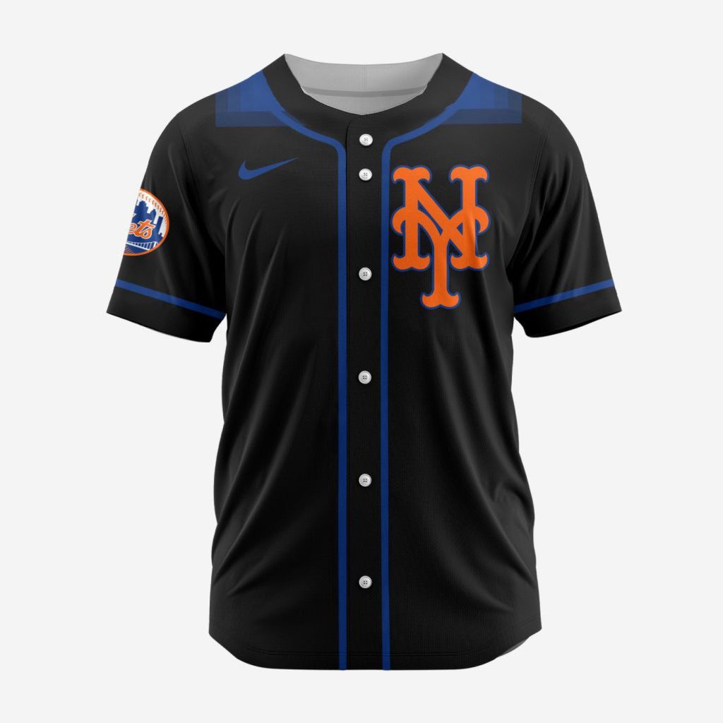MLB New York Mets Personalized Alternate Design Concept Baseball Jersey 2403 MLB New York Mets Personalized Alternate Design Concept Baseball Jersey 2403