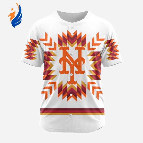 MLB New York Mets Special Native Design Baseball Jersey Gift for Men Women