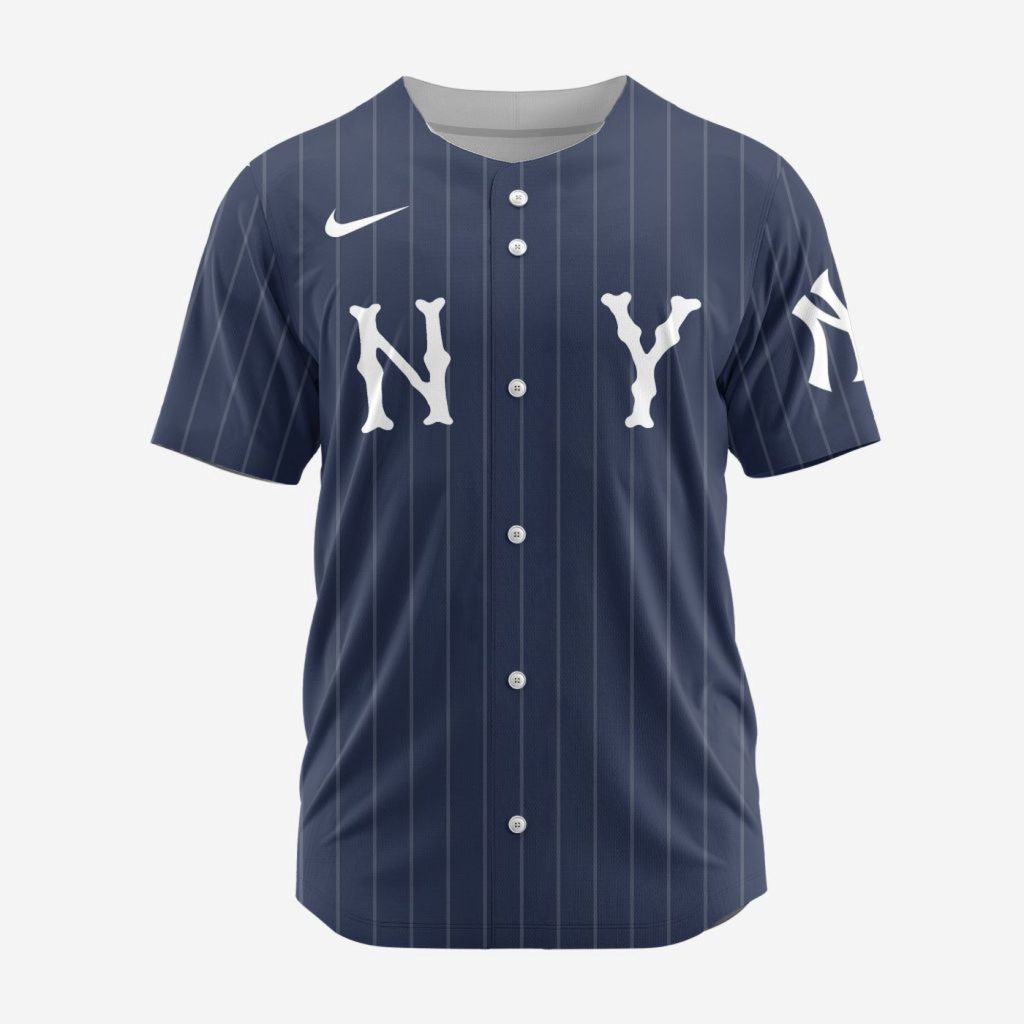 MLB New York Yankees Personalized Alternate Design Concept Baseball Jersey 2402 MLB New York Yankees Personalized Alternate Design Concept Baseball Jersey 2402