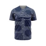 MLB New York Yankees Special Paisley Design Baseball Jersey Gift for Men Women MLB New York Yankees Special Paisley Design Baseball Jersey Gift for Men Women