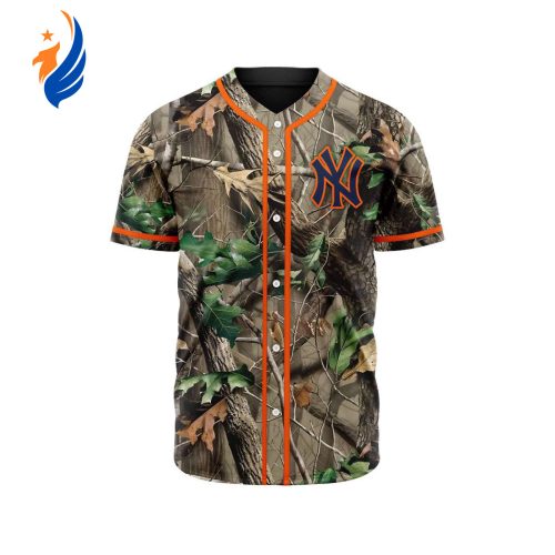 MLB New York Yankees Special Realtree Camo Hunting Baseball Jersey Gift for Men Women