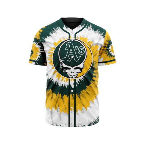 MLB Oakland Athletics Special Grateful Dead Design Baseball Jersey Gift for Men Women