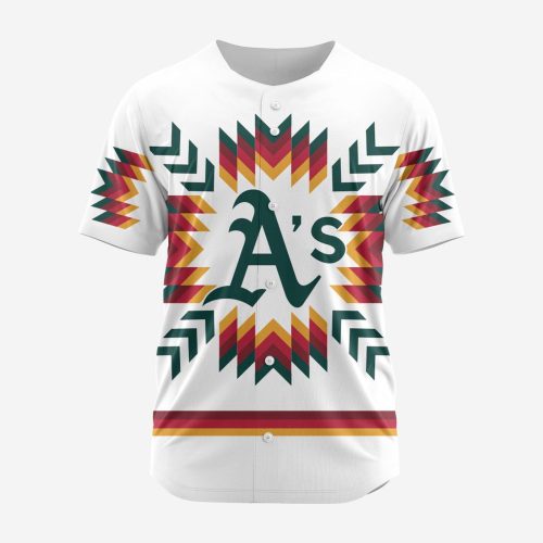 MLB Oakland Athletics Special Native Design Baseball Jersey Gift for Men Women