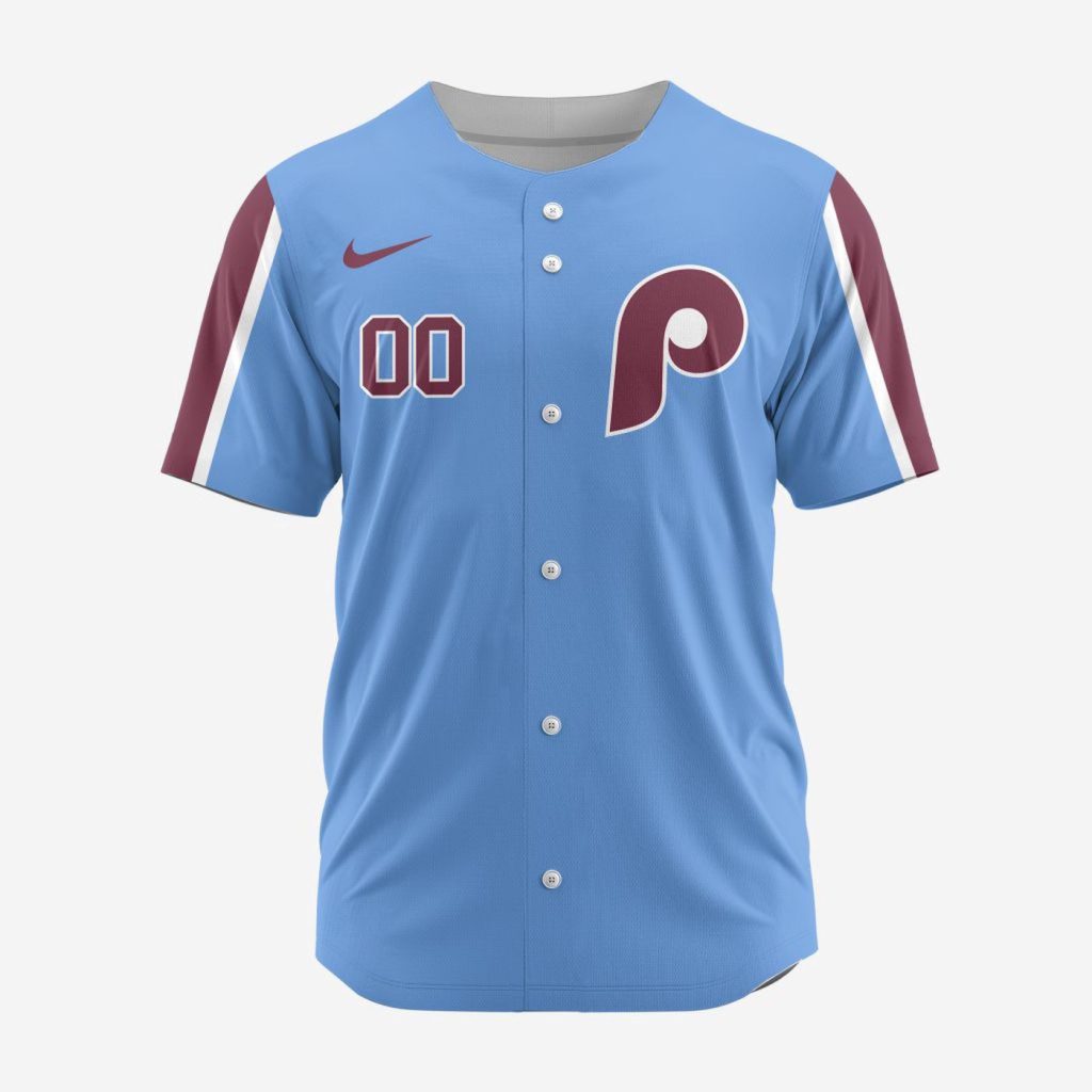 MLB Philadelphia Phillies Personalized Alternate 02 Baseball Jersey MLB Philadelphia Phillies Personalized Alternate 02 Baseball Jersey