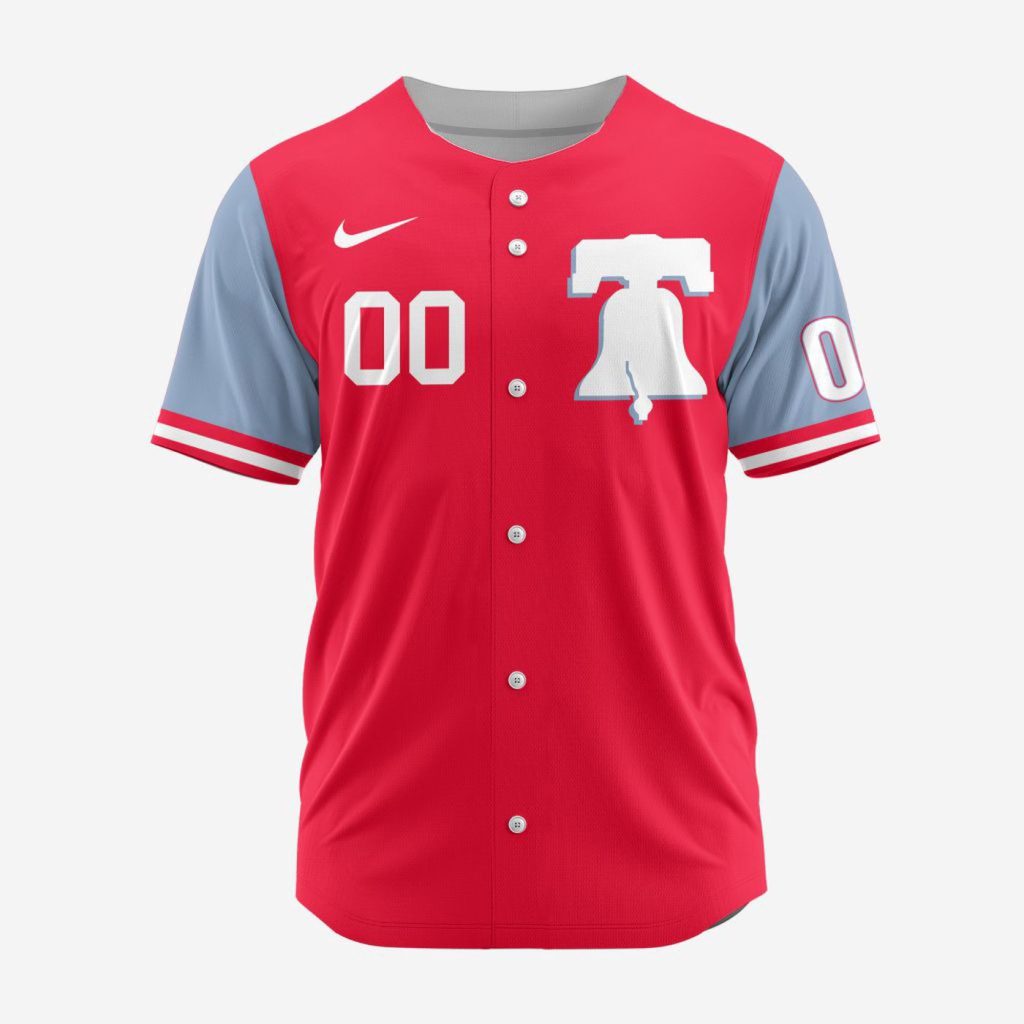 MLB Philadelphia Phillies Personalized Alternate Design Concept Baseball Jersey 2403 MLB Philadelphia Phillies Personalized Alternate Design Concept Baseball Jersey 2403