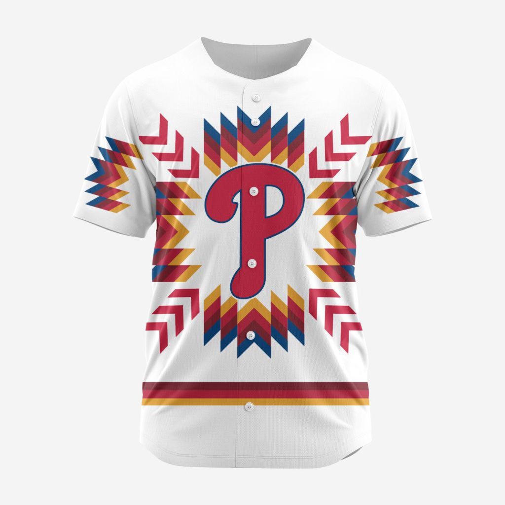 MLB Philadelphia Phillies Special Native Design Baseball Jersey Gift for Men Women MLB Philadelphia Phillies Special Native Design Baseball Jersey Gift for Men Women