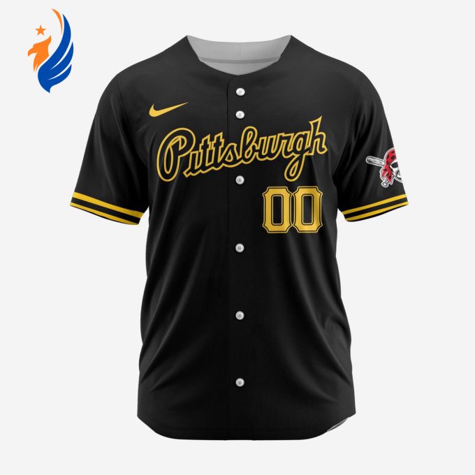 MLB Pittsburgh Pirates Personalized Alternate 02 Baseball Jersey