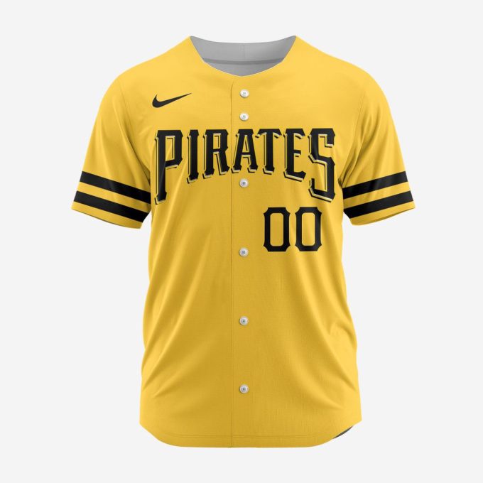 MLB Pittsburgh Pirates Personalized Alternate Design Concept Baseball Jersey 2403
