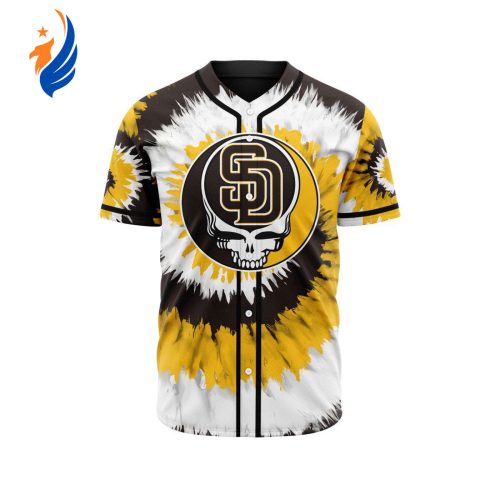 MLB San Diego Padres Special Grateful Dead Design Baseball Jersey Gift for Men Women