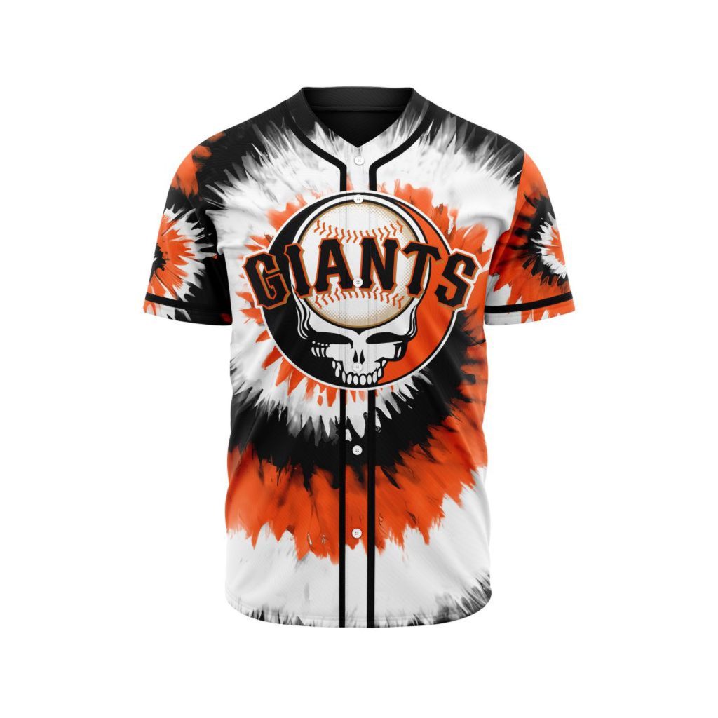 MLB San Francisco Giants Special Grateful Dead Design Baseball Jersey Gift for Men Women MLB San Francisco Giants Special Grateful Dead Design Baseball Jersey Gift for Men Women